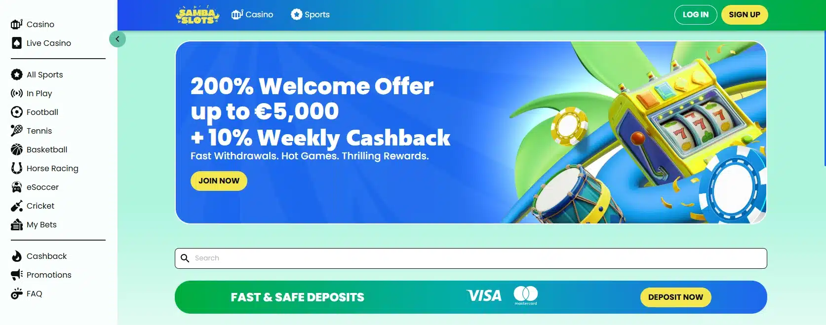 Fast Slots casino with instant withdrawals for Australians